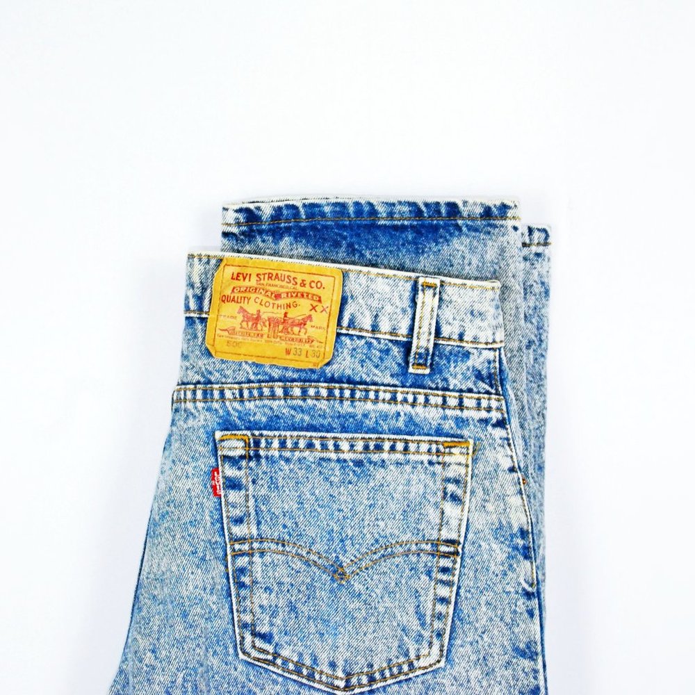 USA Made Vintage 80's Levi's 500 Stonewash 33 x 30